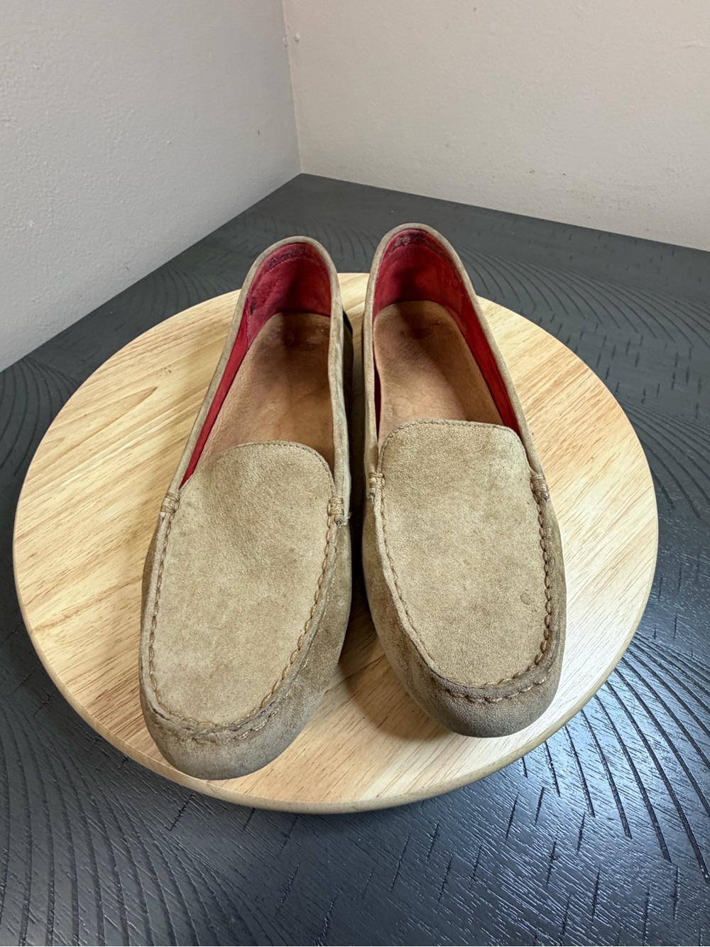 Ugg Milana Chestnut Leather Loafers Shoes